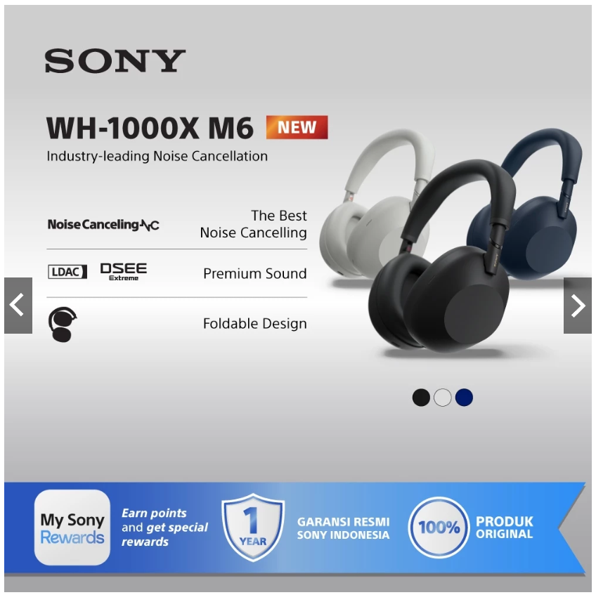 SONY WH-1000XM6 Noise Cancelling Headphones