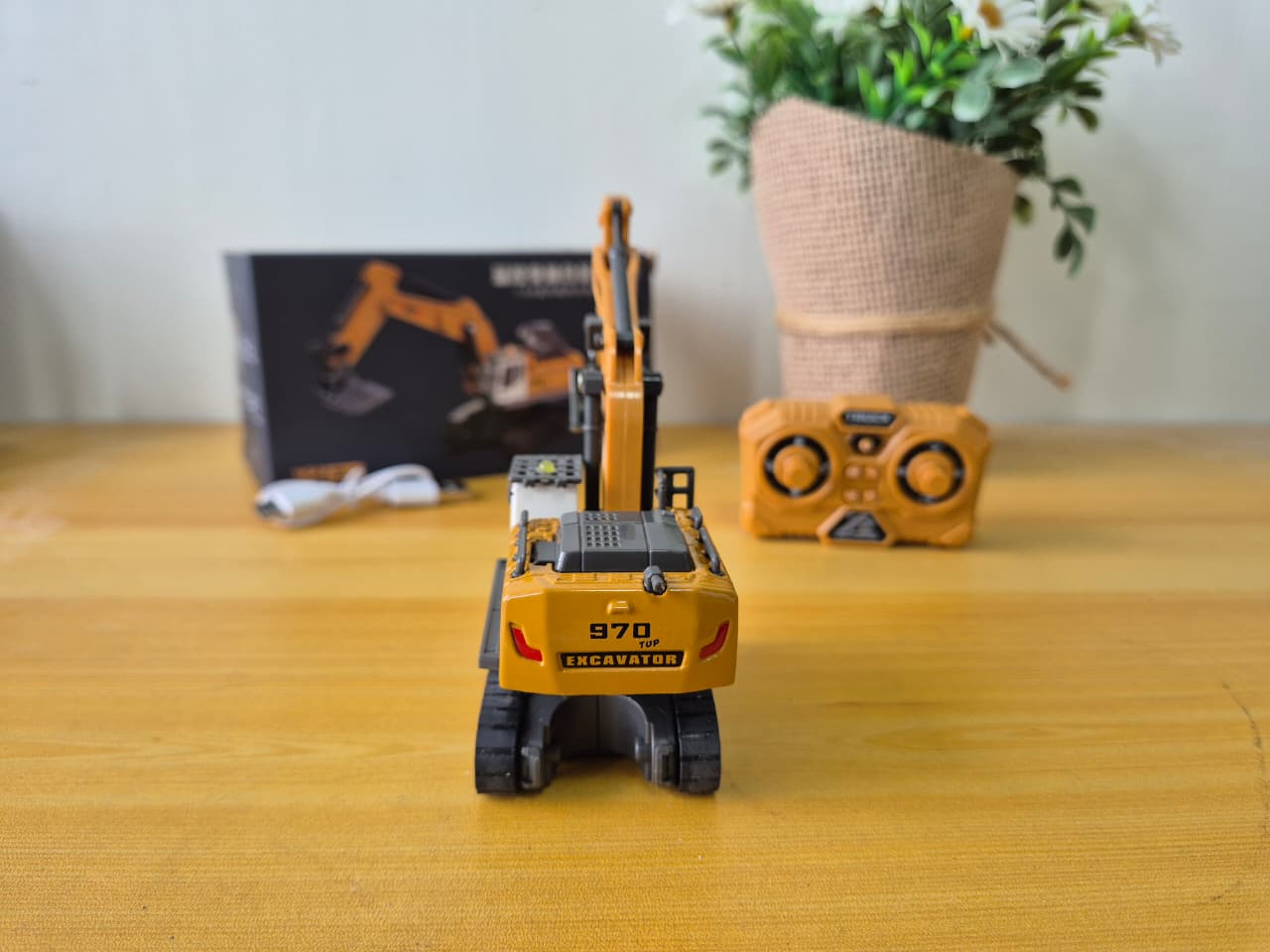 RC Excavator 11 Channel 1:64 Alloy Remote Control Excavator Mini - Foto 5