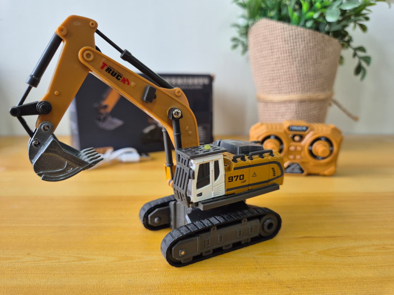 RC Excavator 11 Channel 1:64 Alloy Remote Control Excavator Mini - Foto 4