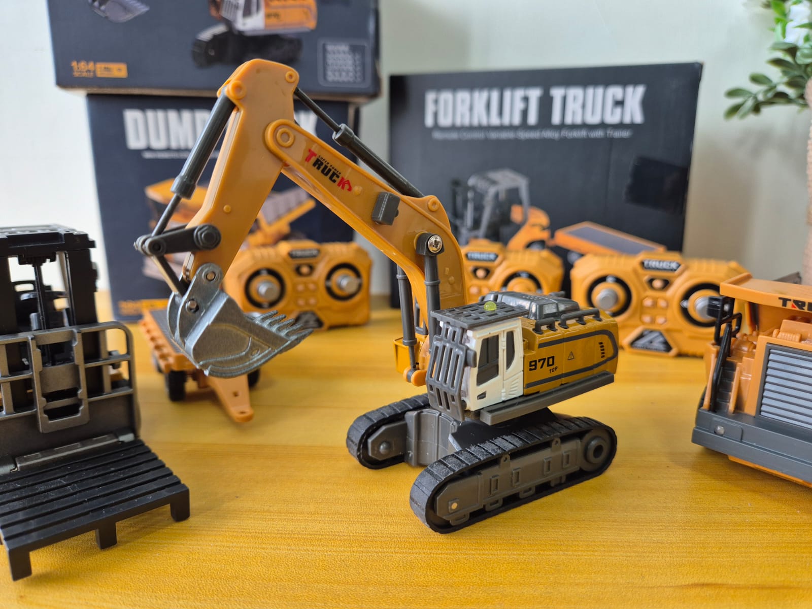 RC Excavator 11 Channel 1:64 Alloy Remote Control Excavator Mini - Foto 8