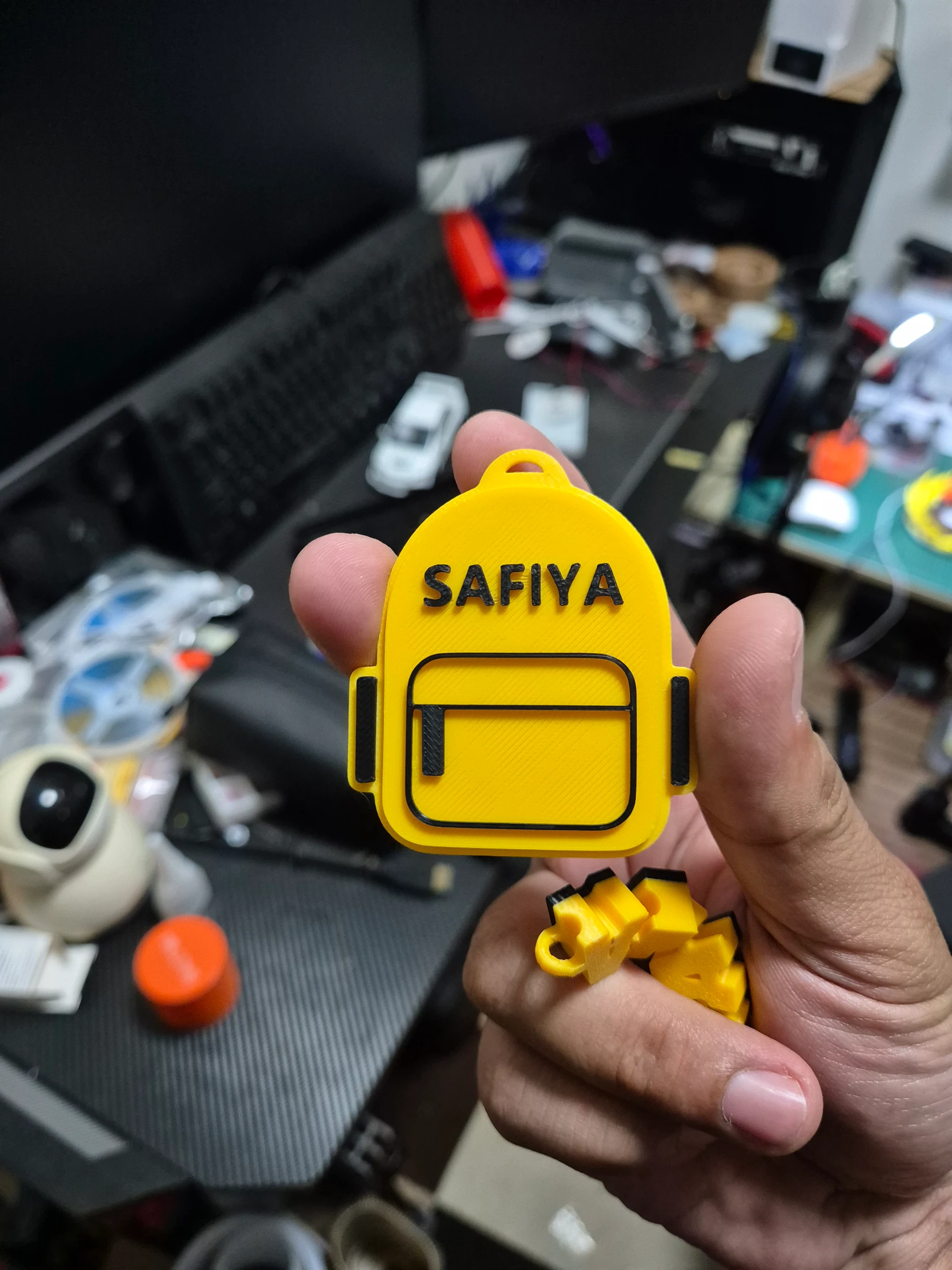 Gantungan Kunci Tas Custom Nama - Foto 2