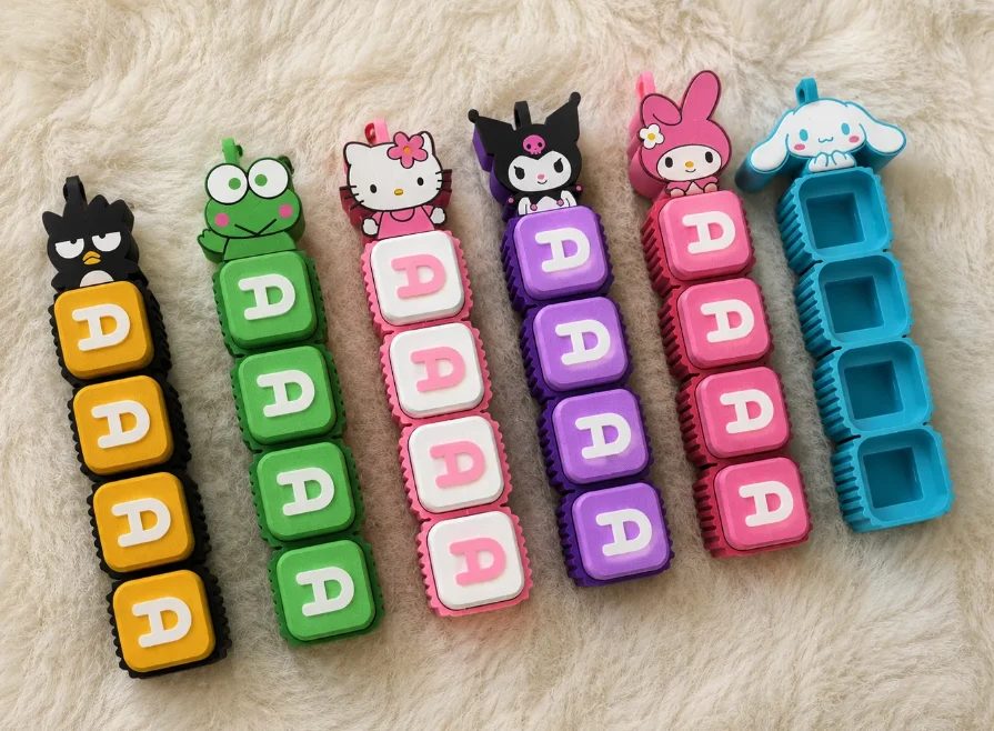 Gantungan Kunci Clicker Custom Nama - 5 Huruf - Foto 3