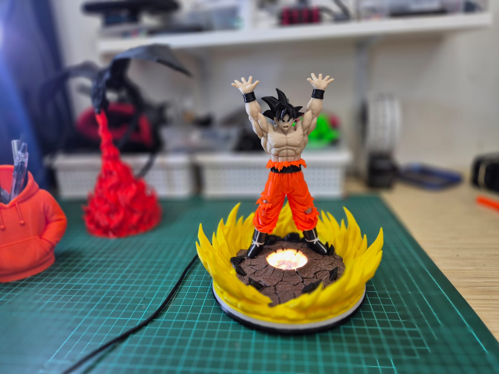 Base&Lampu Son Goku Genkidama 175mm A1 - Foto 1