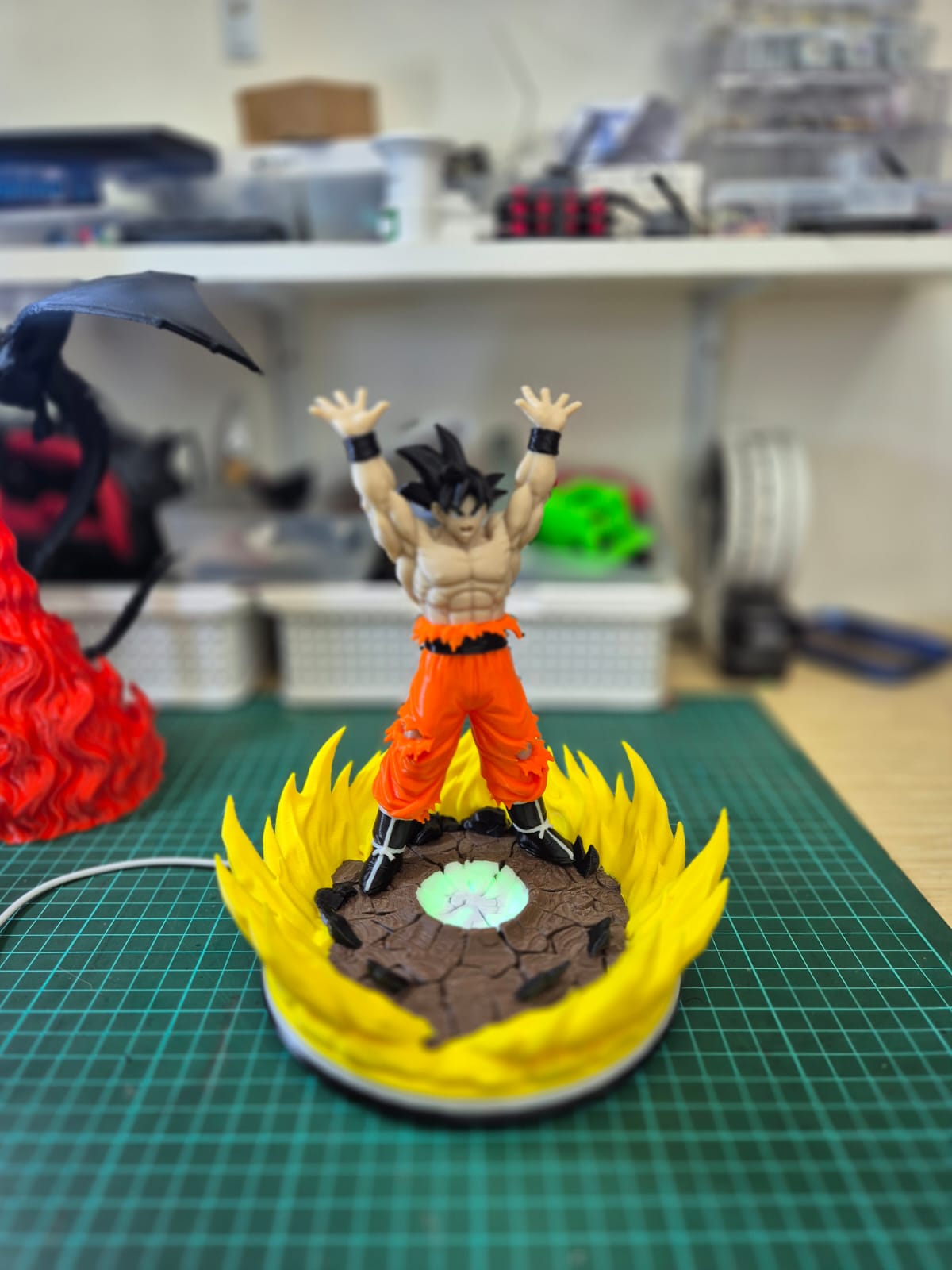 Base&Lampu Son Goku Genkidama 175mm A1 - Foto 2