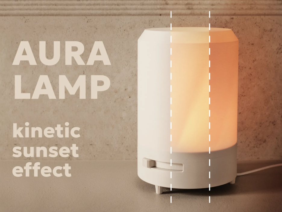 AURA Kinetic Iris Sunset Lamp- Mechanical Blooming - Foto 8