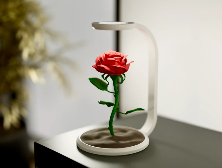 Rose Lamp (with LED Lamp kit) - Foto 3
